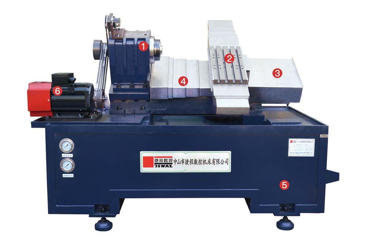 آلة مخرطة CNC ذات السرير المائل ذات المحورين CF36-3